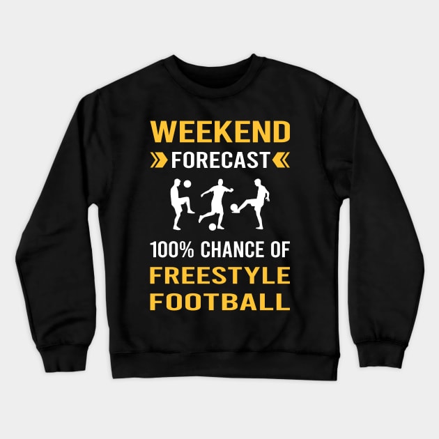 Weekend Forecast Freestyle Football Crewneck Sweatshirt by Good Day